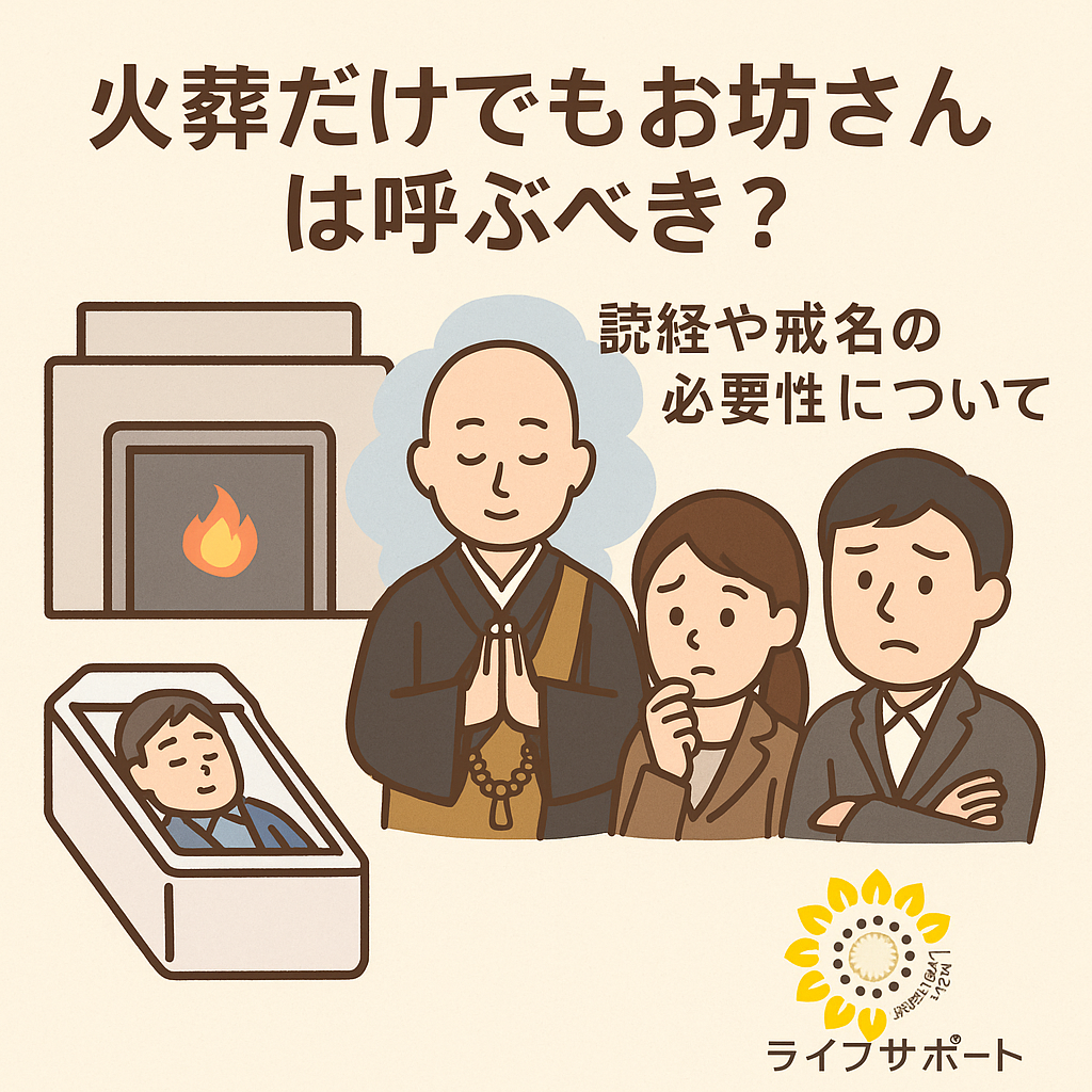 火葬だけでもお坊さんは呼ぶべき？
