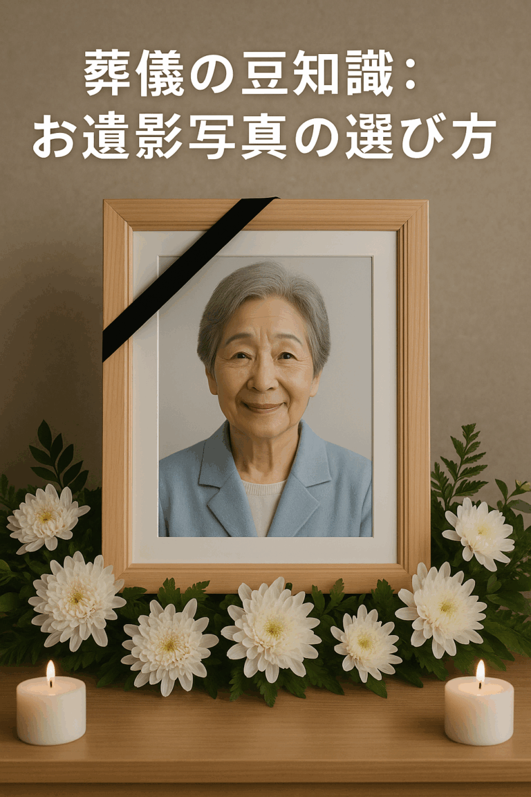 葬儀の豆知識:お遺影写真の選び方 – ライフサポート