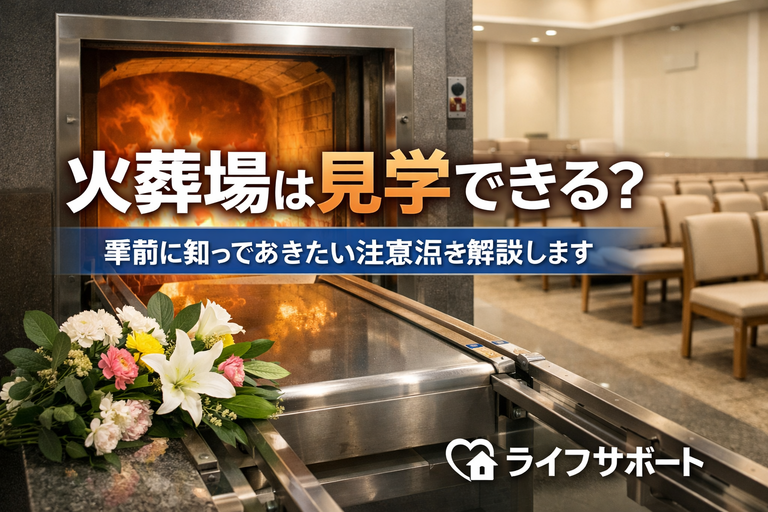 火葬場は見学できる？事前に知っておきたい注意点を解説するライフサポートのブログアイキャッチ画像