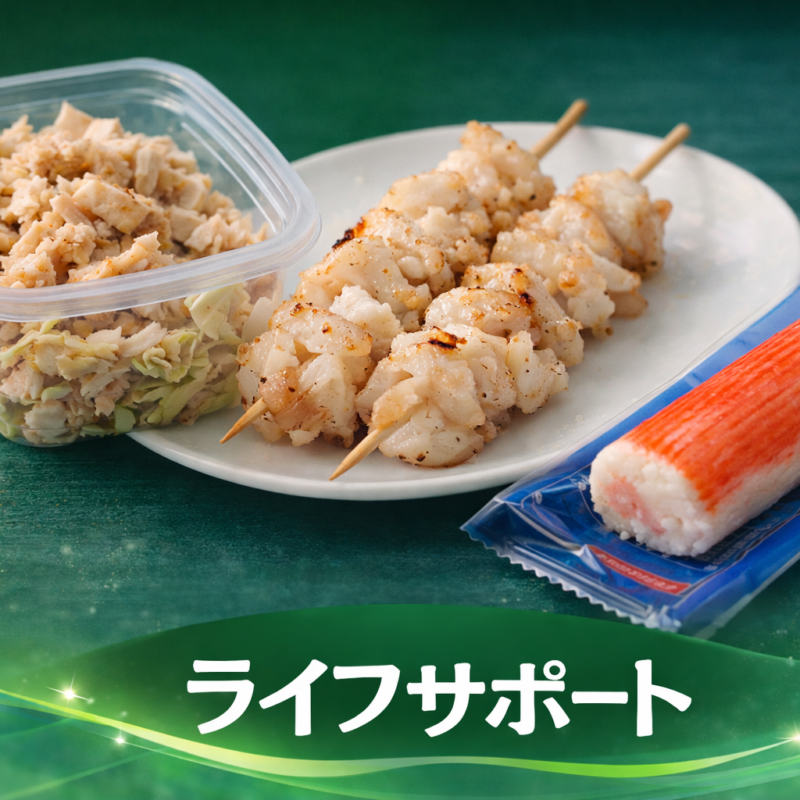 サラダチキンが苦手な私のタンパク質の取り方