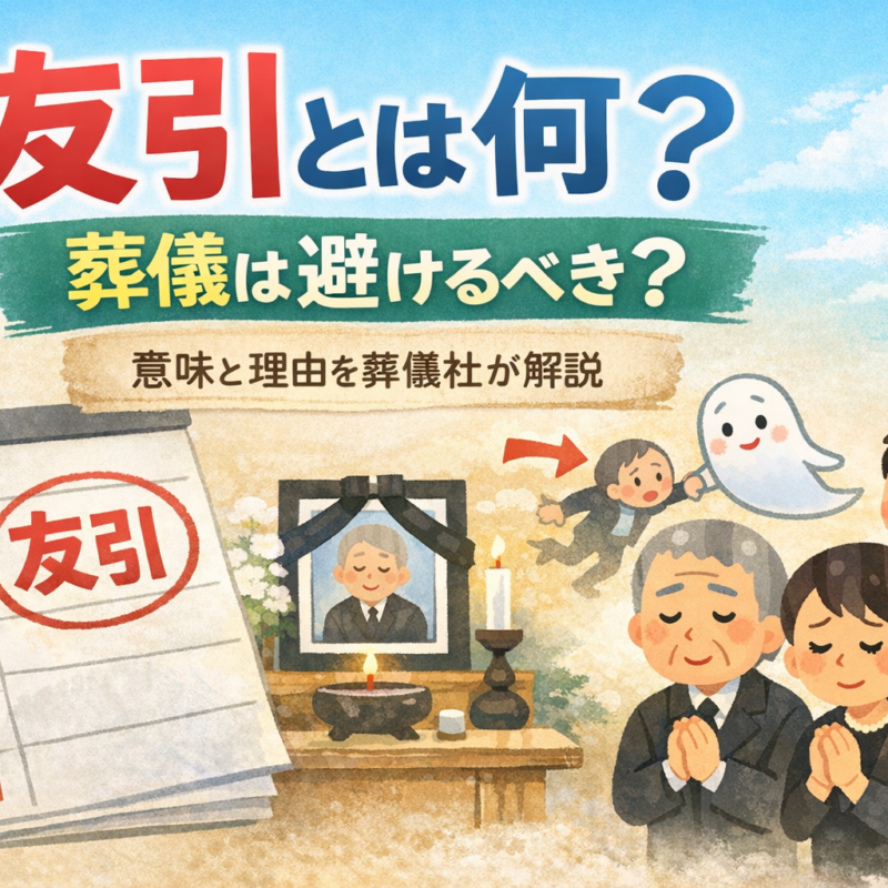 友引とは何かを解説したアイキャッチ画像 葬儀で避けるべきかどうかを分かりやすく説明