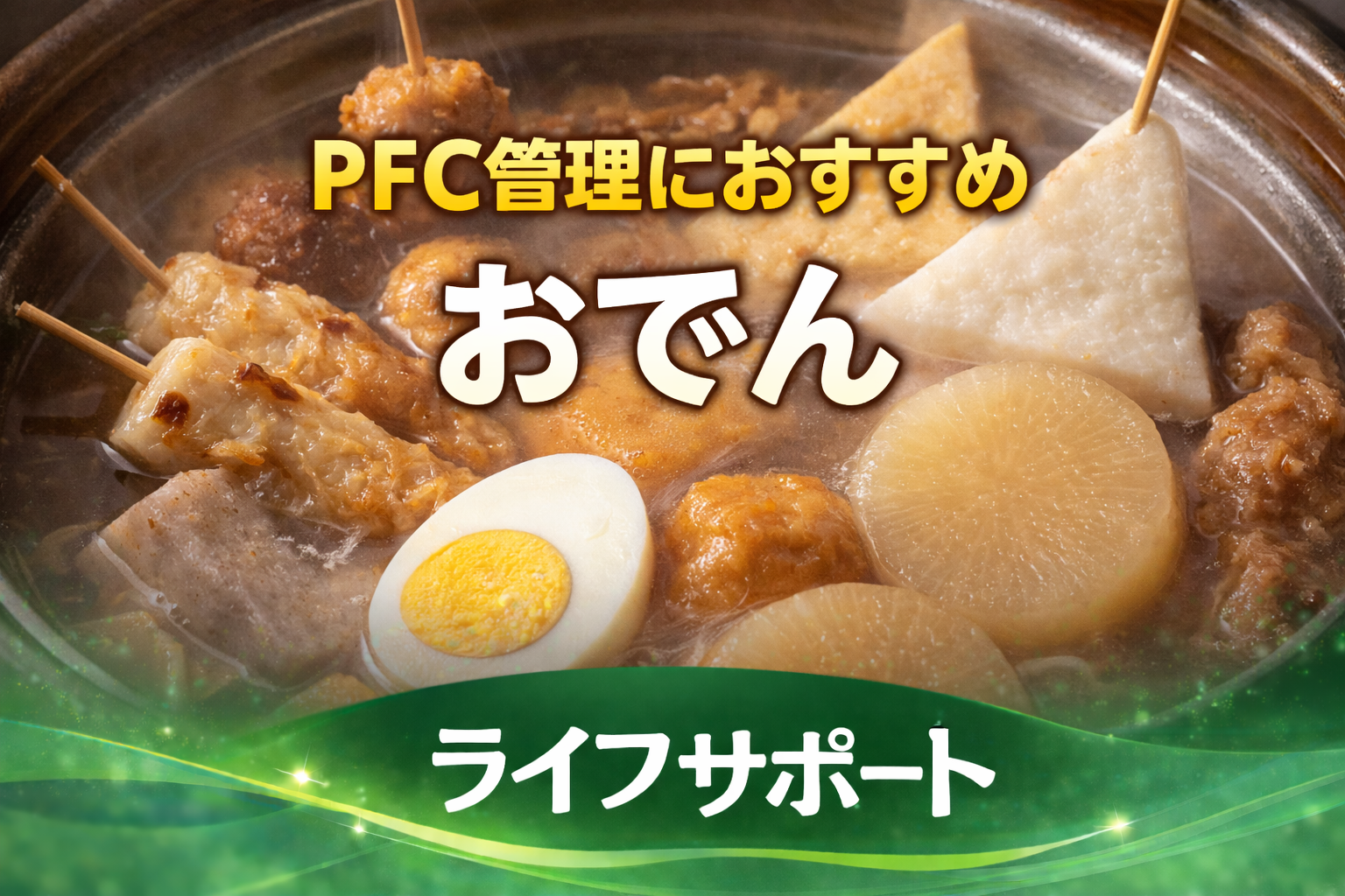 おでんは低脂質でPFCダイエットに最適な食事｜ライフサポート