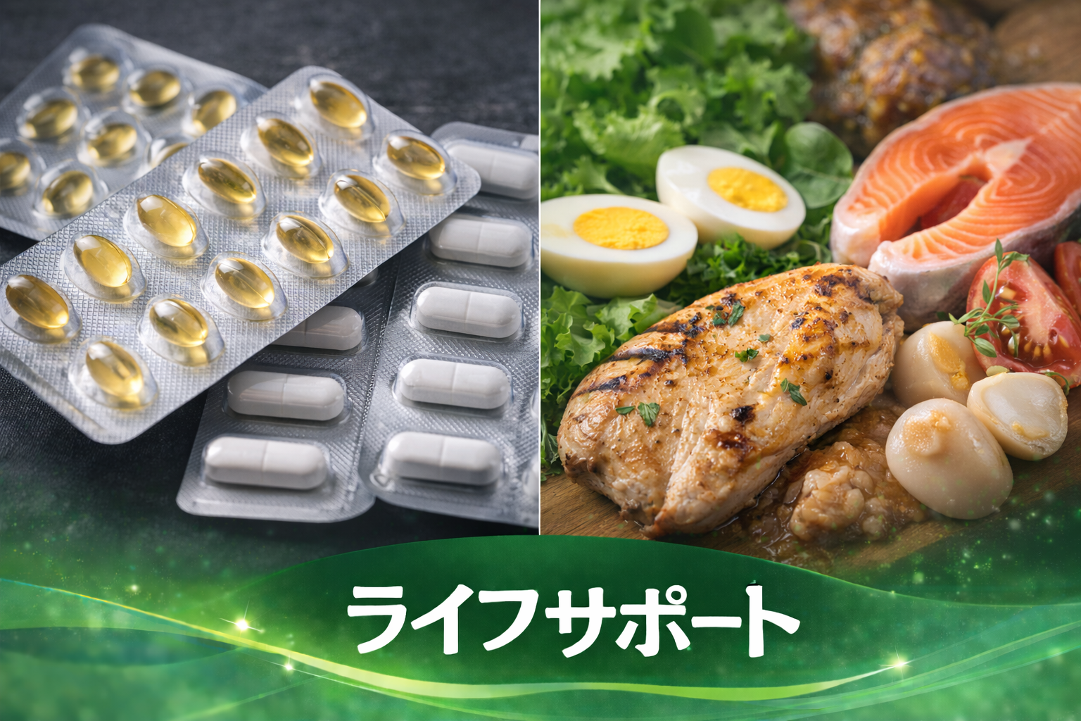サプリより食事が大事な理由と栄養の取り方｜ライフサポート
