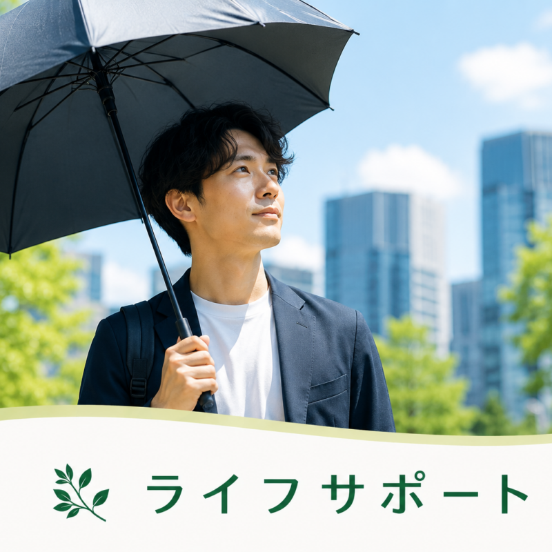 男性も日傘が必要な時代｜熱中症対策と暑さ対策におすすめ｜ライフサポート